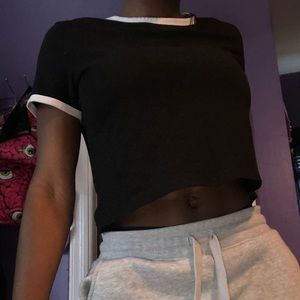 Black Crop Top